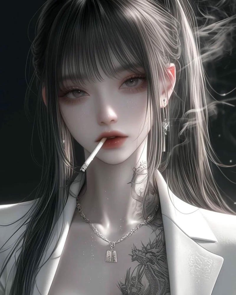 hình anime girl lạnh lùng cá tính xinh