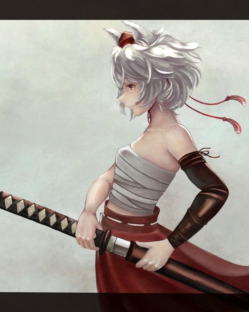 hình anime nữ cầm kiếm huyền bí