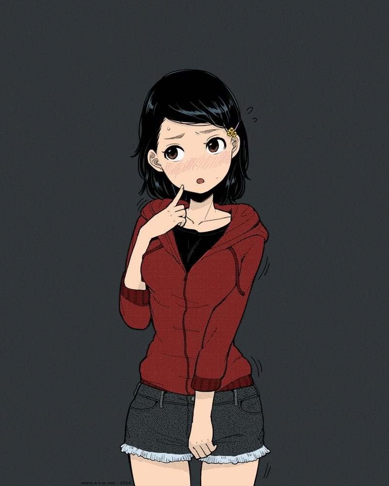 hình anime nữ tóc ngắn cute xinh