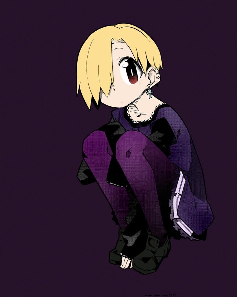 hình anime nữ tóc ngắn độc đáo