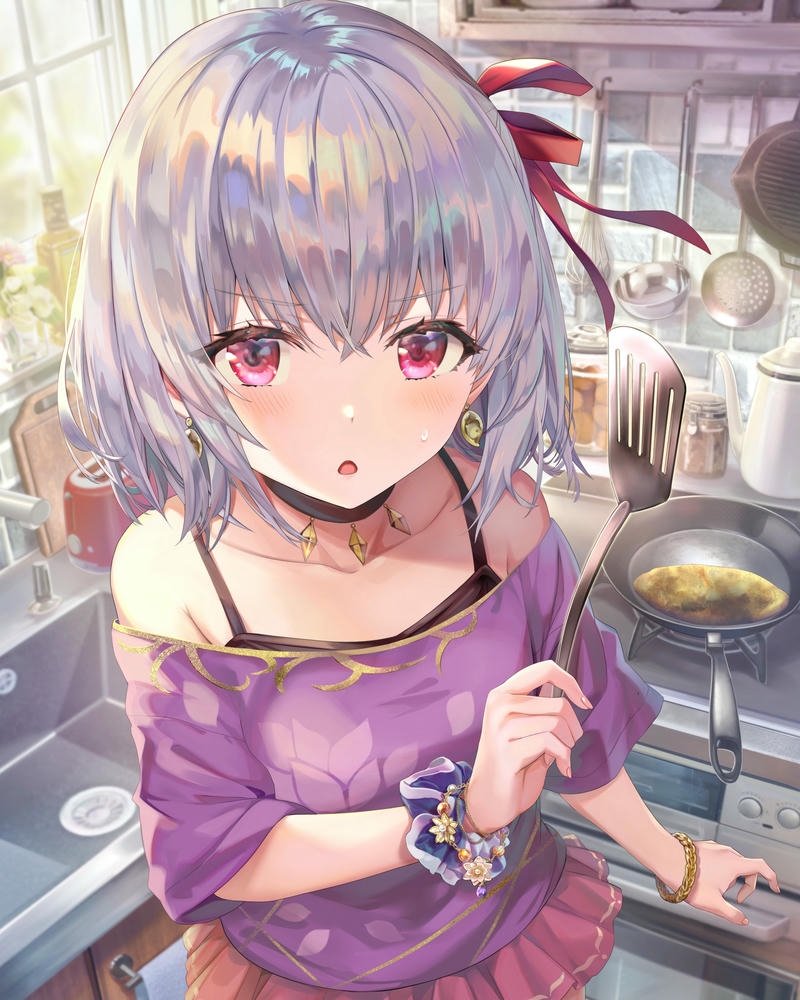 hình anime nữ tóc ngắn nổi bật