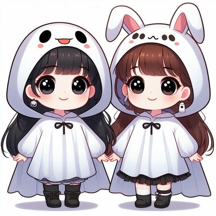 hình avatar bạn thân đơn giản xinh xắn