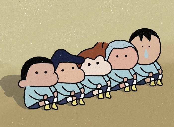 hình avatar hoạt hình 5 người dễ thương