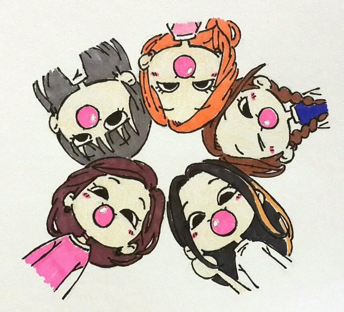 hình avatar nhóm 5 người vui nhộn