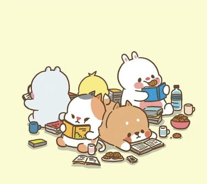 hình avatar phong cách cute cho 5 người