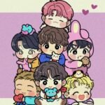 hình bts chibi đáng yêu dễ thương