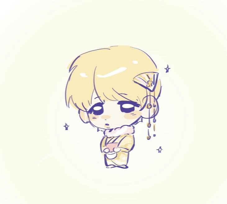 hình bts chibi đáng yêu siêu thực