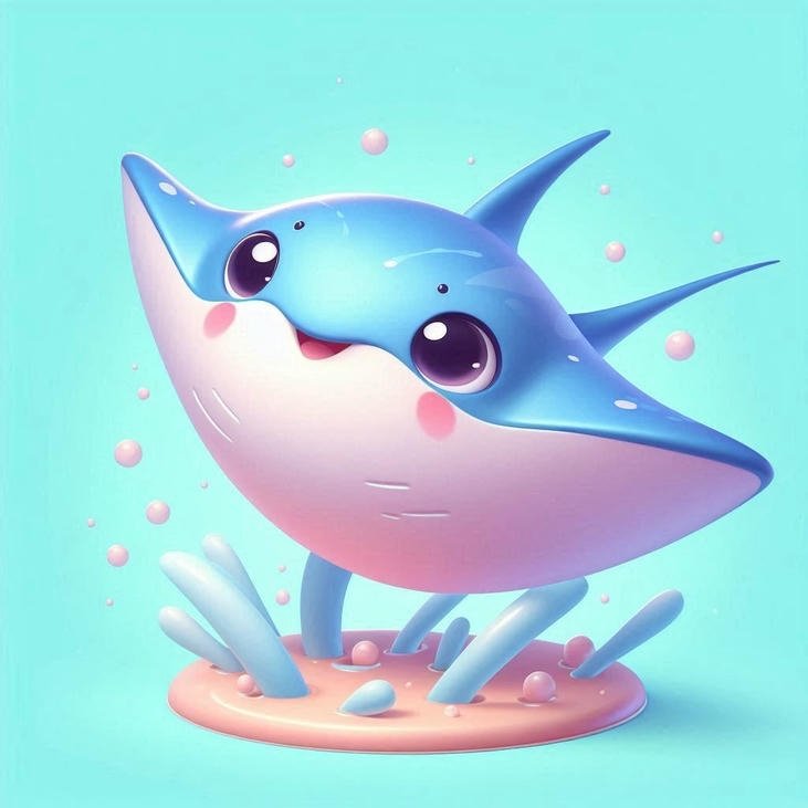 hình cá chibi đáng yêu cực