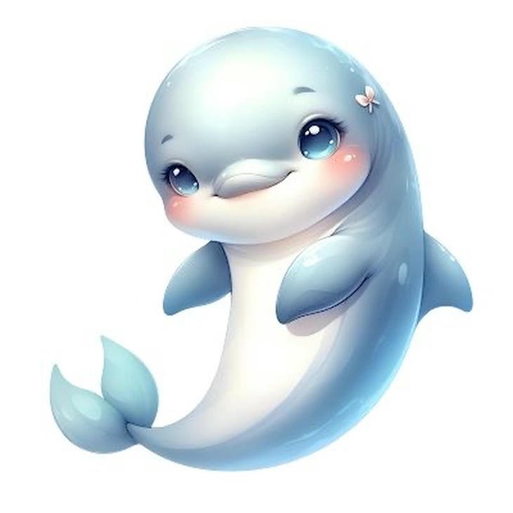 hình cá chibi vui vẻ đáng yêu