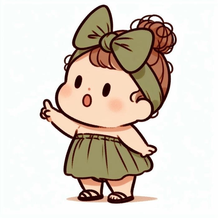 hình em bé chibi phong cách hiện đại