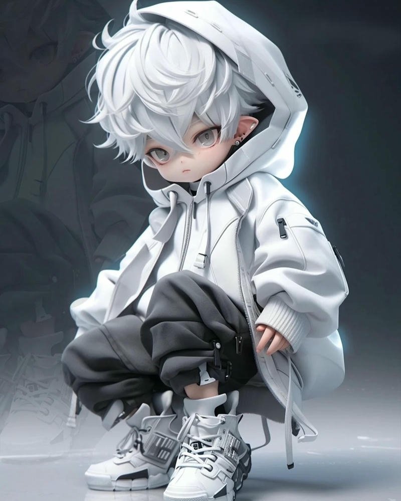 Ảnh anime nam chibi nét vẽ tinh tế cuốn hút