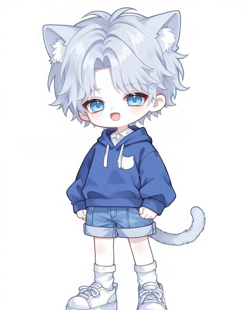 Ảnh anime nam chibi phong cách hoạt hình ấn tượng