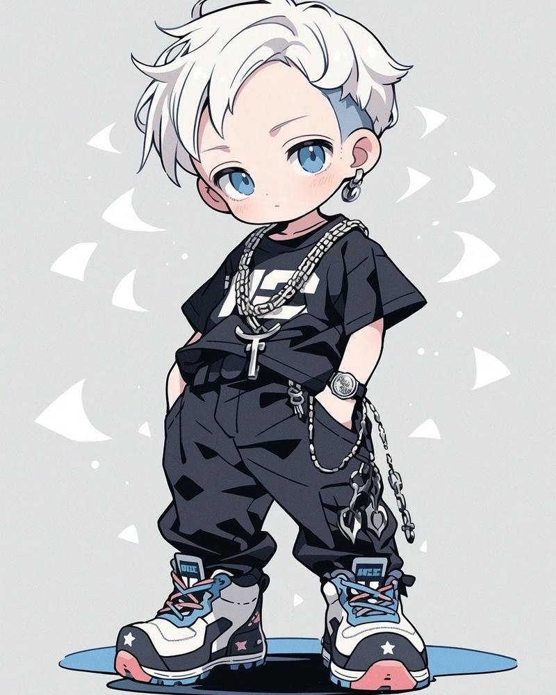 Ảnh anime nam chibi thiết kế độc đáo giàu biểu