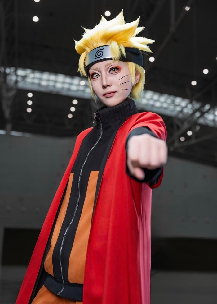 Bức ảnh cosplay naruto mang sắc thái bật lên sinh động