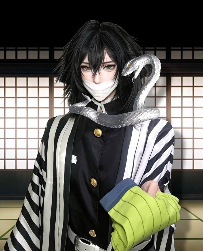 Bức hình cosplay kimetsu no yaiba tạo cảm giác nặng nề