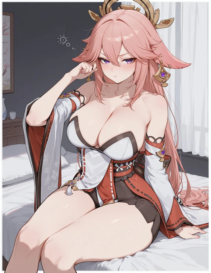 Genshin Impact Yae Miko hentai gợi cảm hoàn hảo