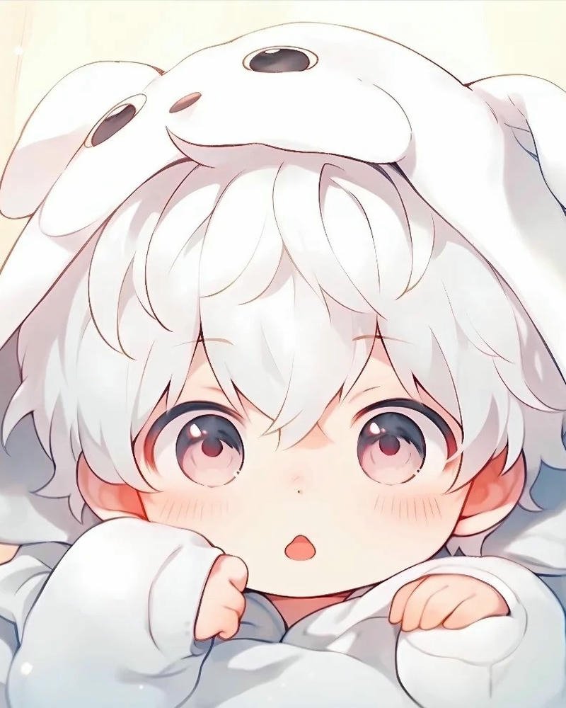 Hình ảnh anime cute nam biểu cảm sinh động