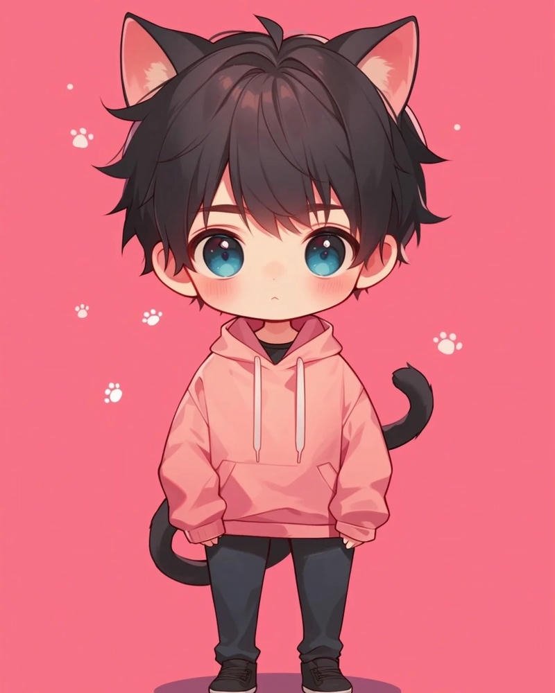 Hình ảnh anime cute nam nét vẽ mềm mại