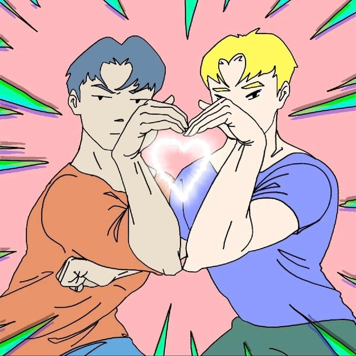 Hình meme bắn tim mang ý nghĩa thả tim đầy hài hước