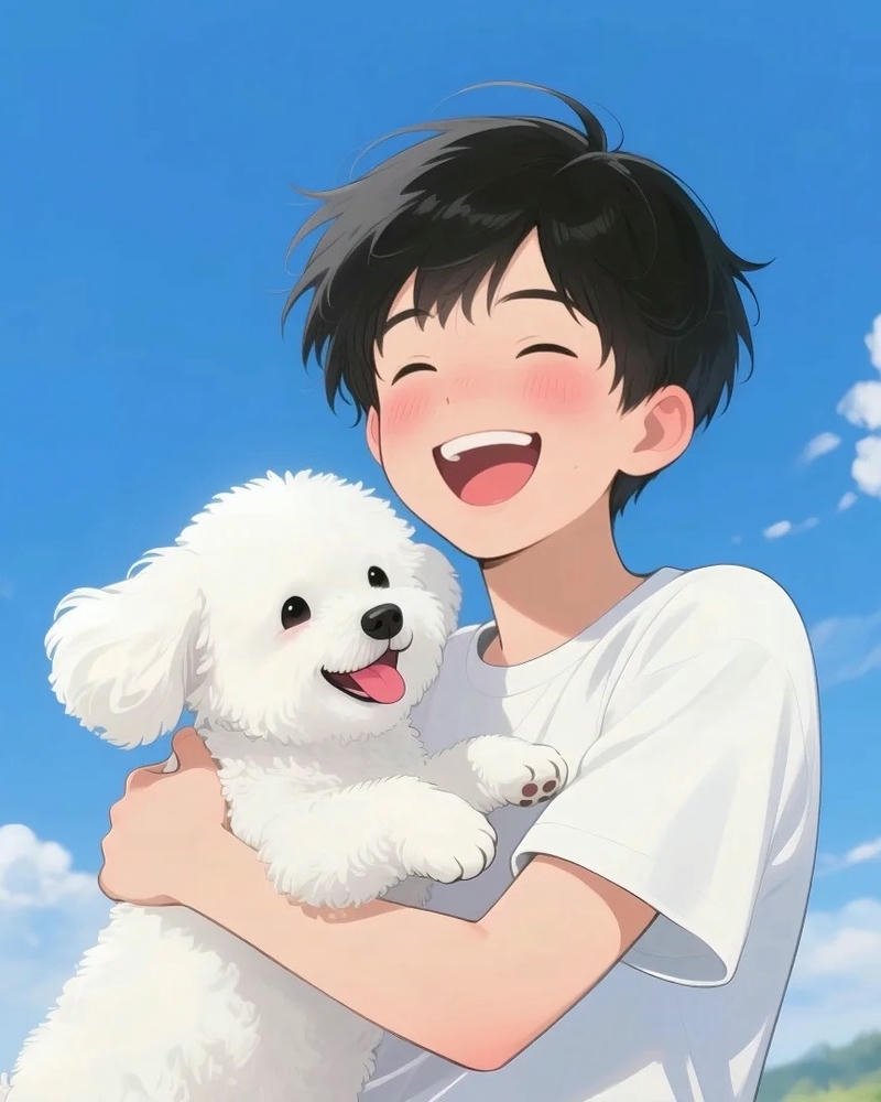 Nhân vật nam anime cute gương mặt thanh tú