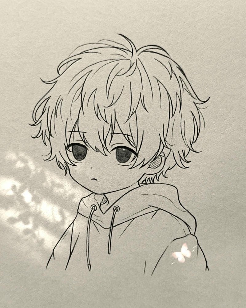 Tranh vẽ anime nam nét đẹp hiện đại mang cá tính