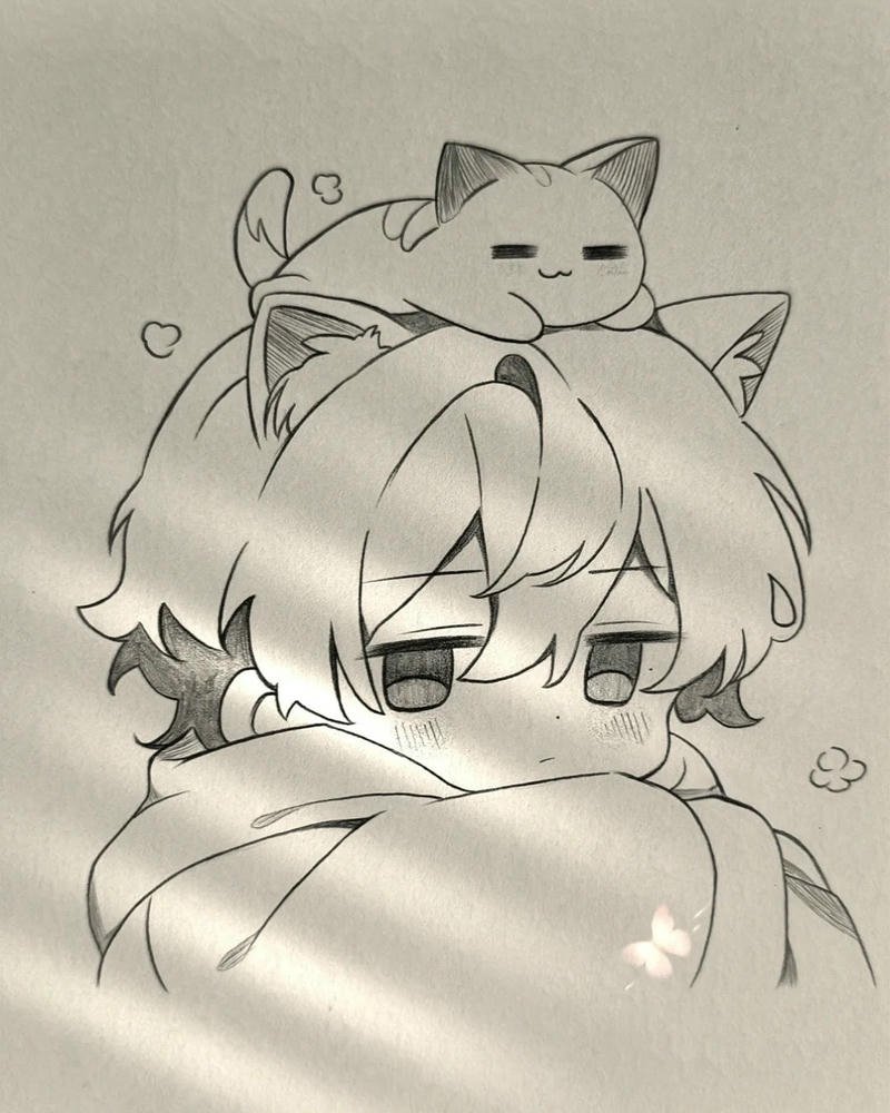 Tranh vẽ anime nam phong cách tinh tế cuốn hút