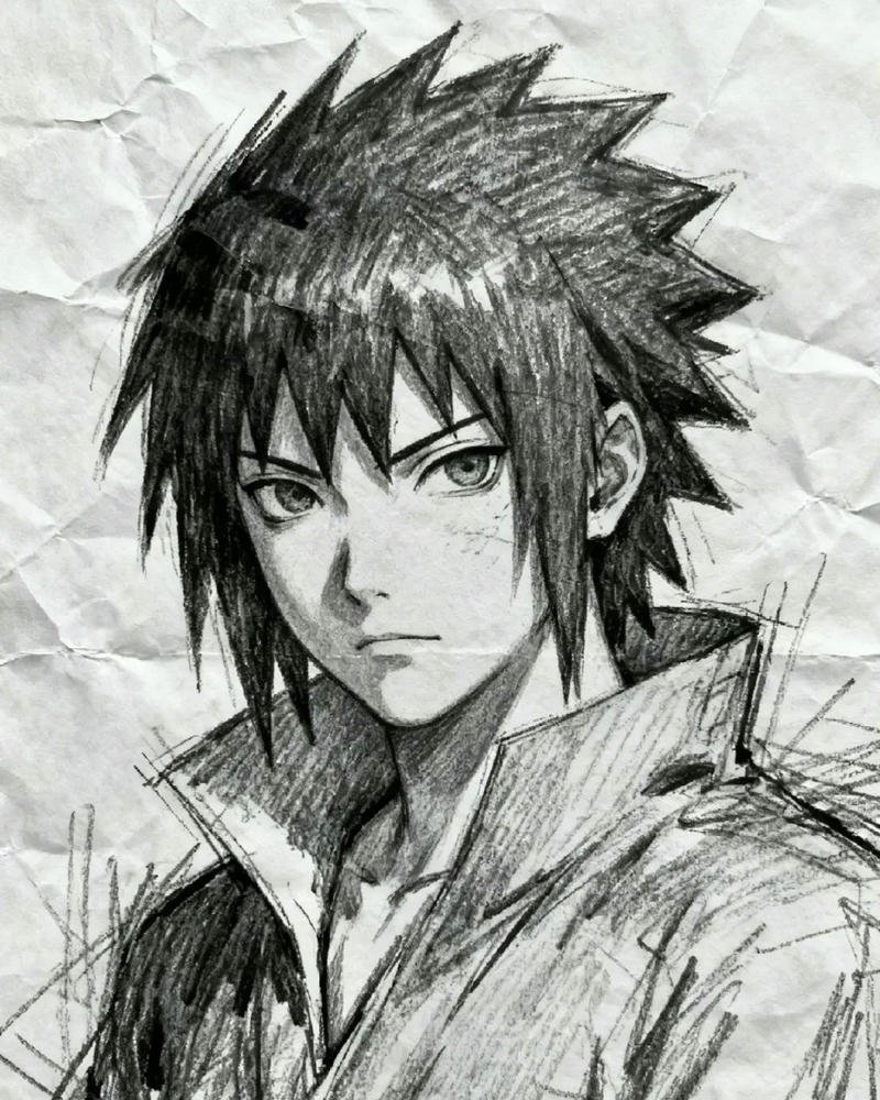 Tranh vẽ anime nam tạo hình cân đối tinh tế đẹp