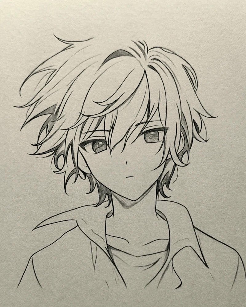 Vẽ anime nam phong thái tự tin đầy cá tính riêng