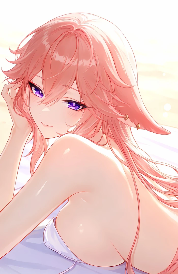 Yae Miko Genshin Impact nude lộ hàng nóng bỏng