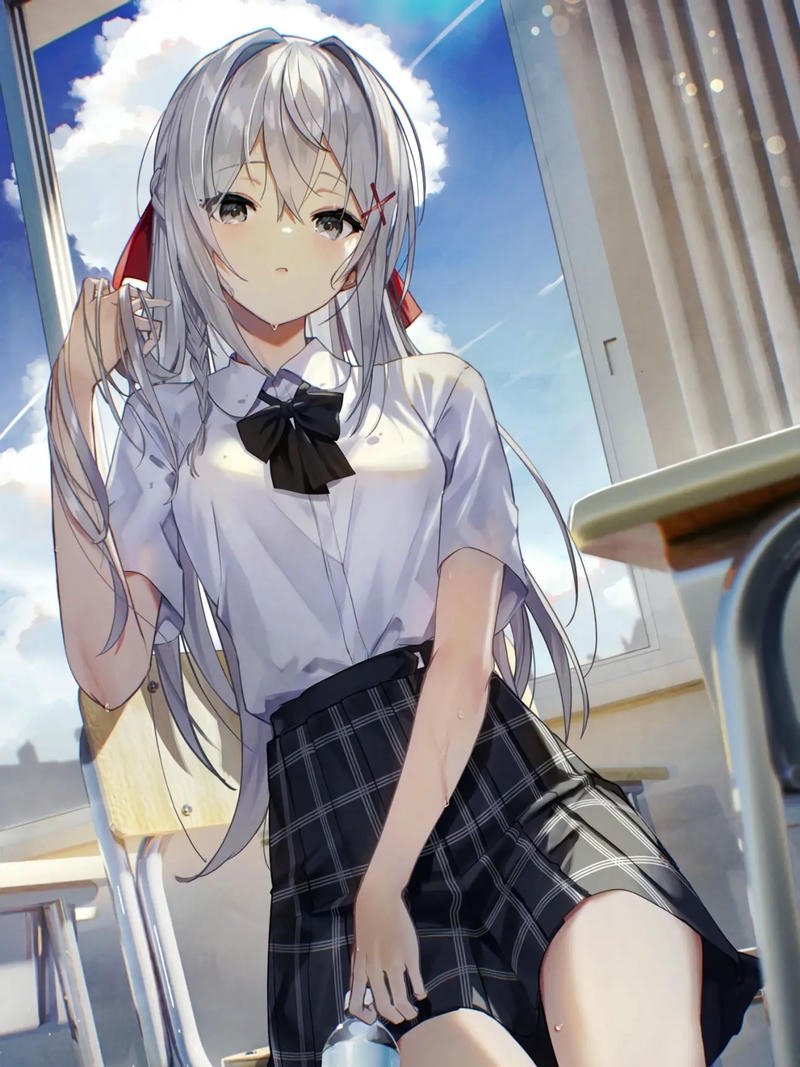 ảnh anime học đường đáng yêu tinh khôi