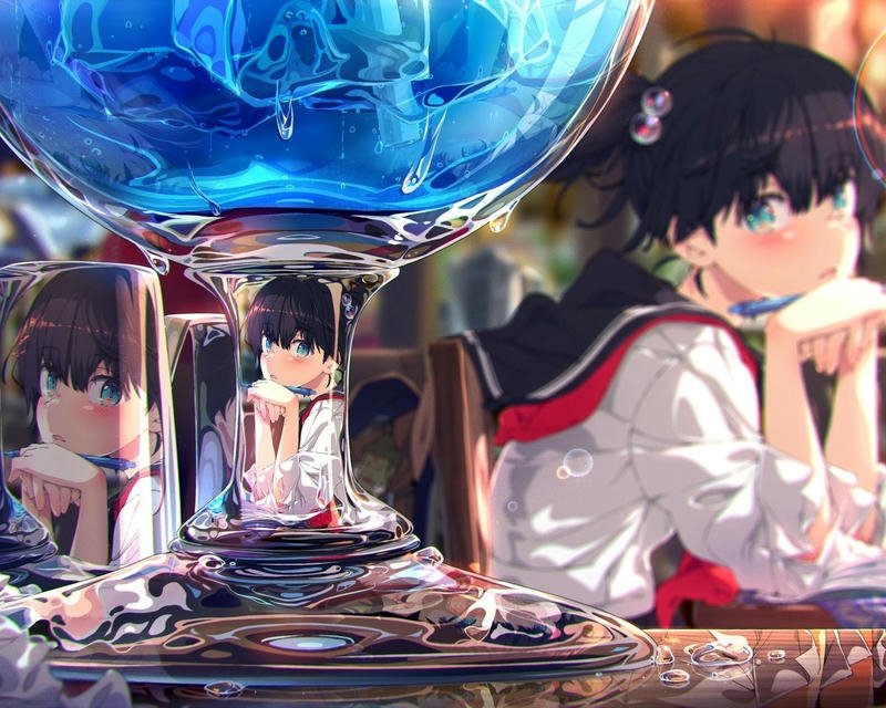 ảnh anime học sinh cá tính