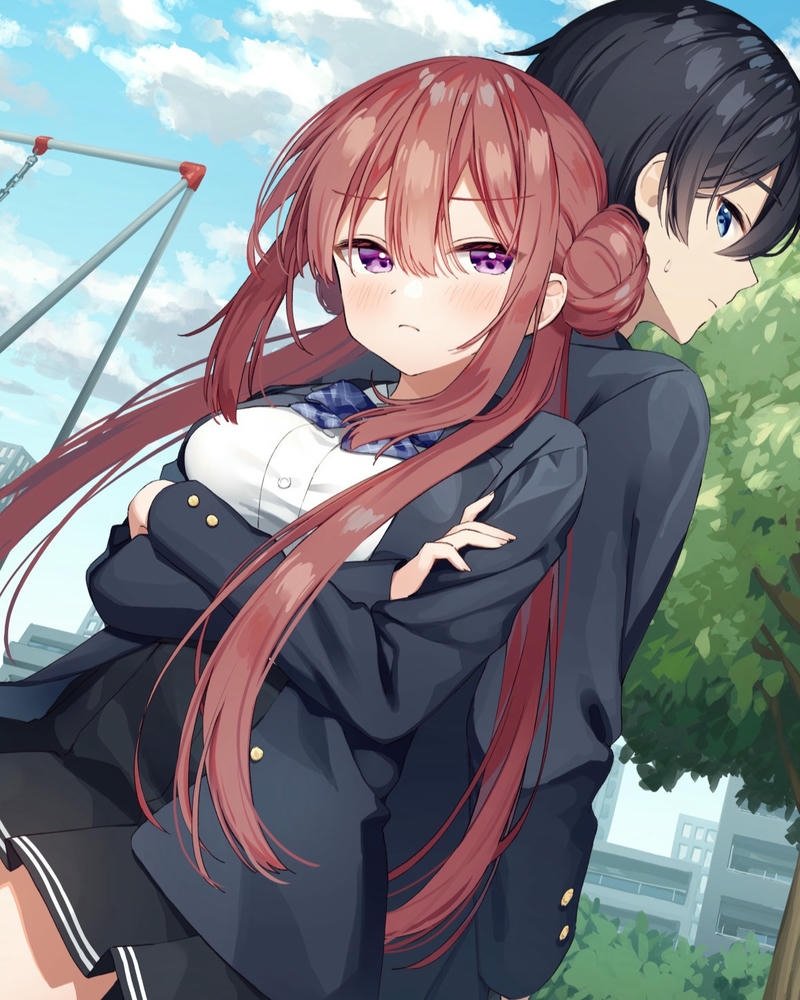 ảnh anime học sinh dễ thương