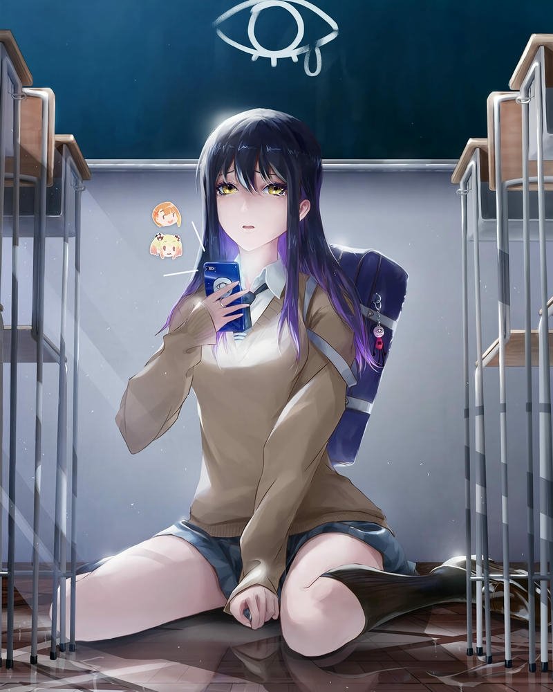 ảnh anime nữ học sinh nổi bật sắc nét