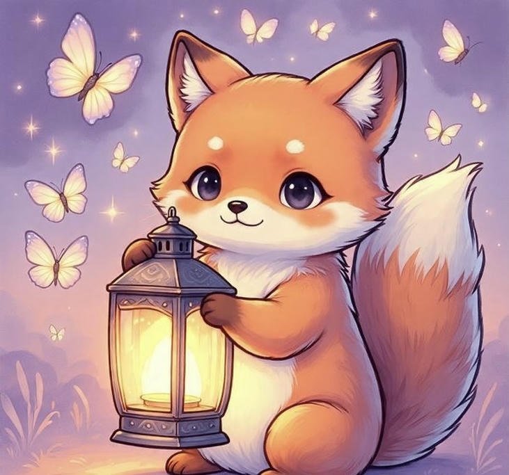 ảnh cáo chibi hình ảnh dễ thương