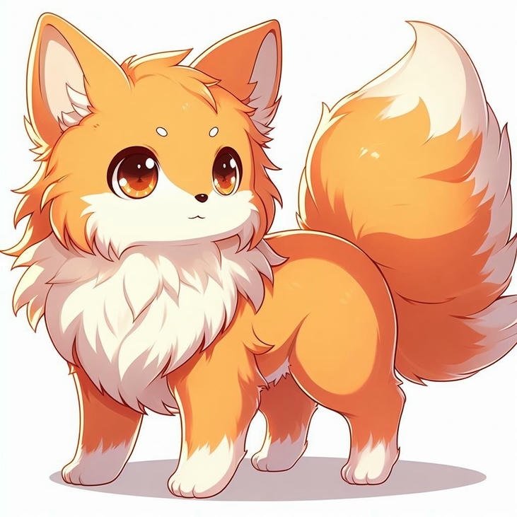 ảnh cáo chibi hình tượng ngộ nghĩnh