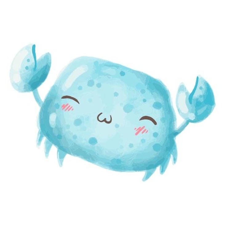 ảnh con cua chibi hình ảnh nhỏ