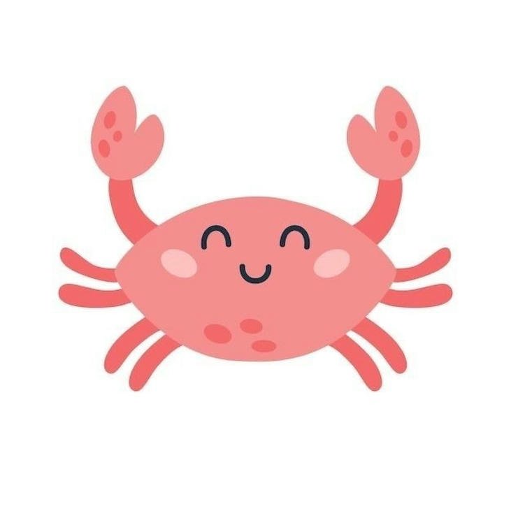 ảnh con cua chibi hình vẽ hoạt hình