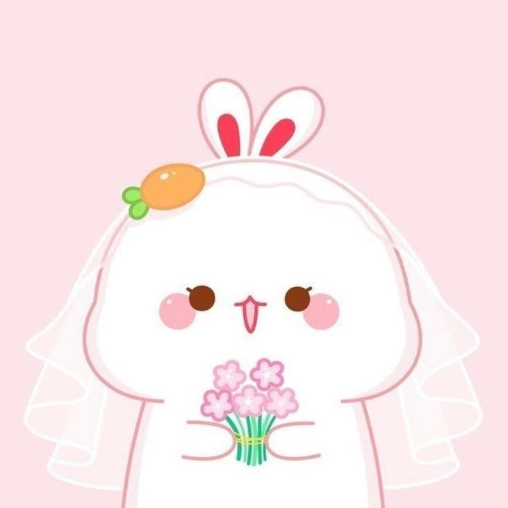 ảnh con thỏ chibi huyền ảo