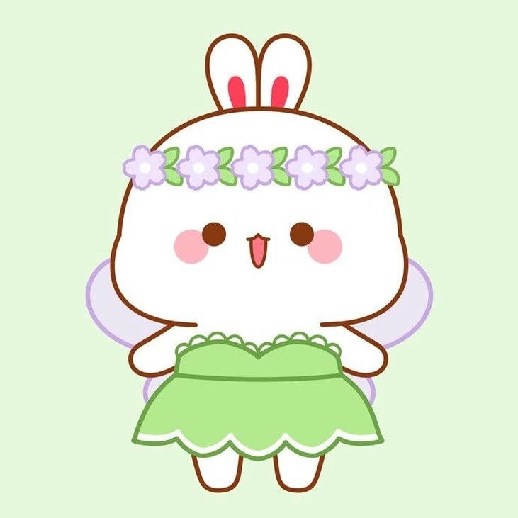 ảnh con thỏ chibi nhỏ nhắn