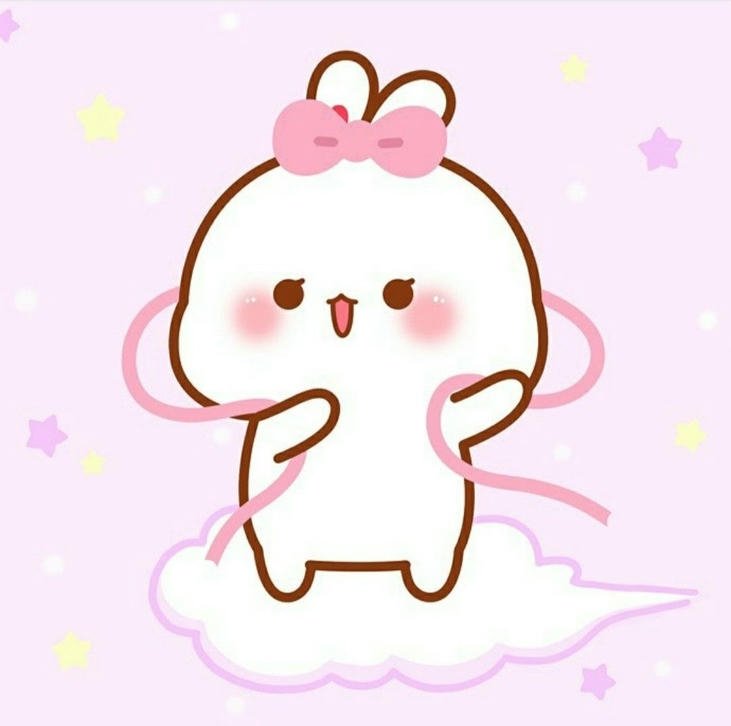 ảnh con thỏ chibi tạo dáng đáng yêu