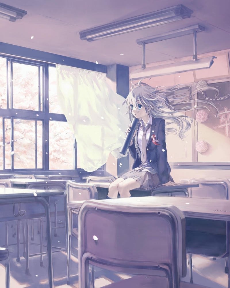 anime học sinh ảnh tinh tế