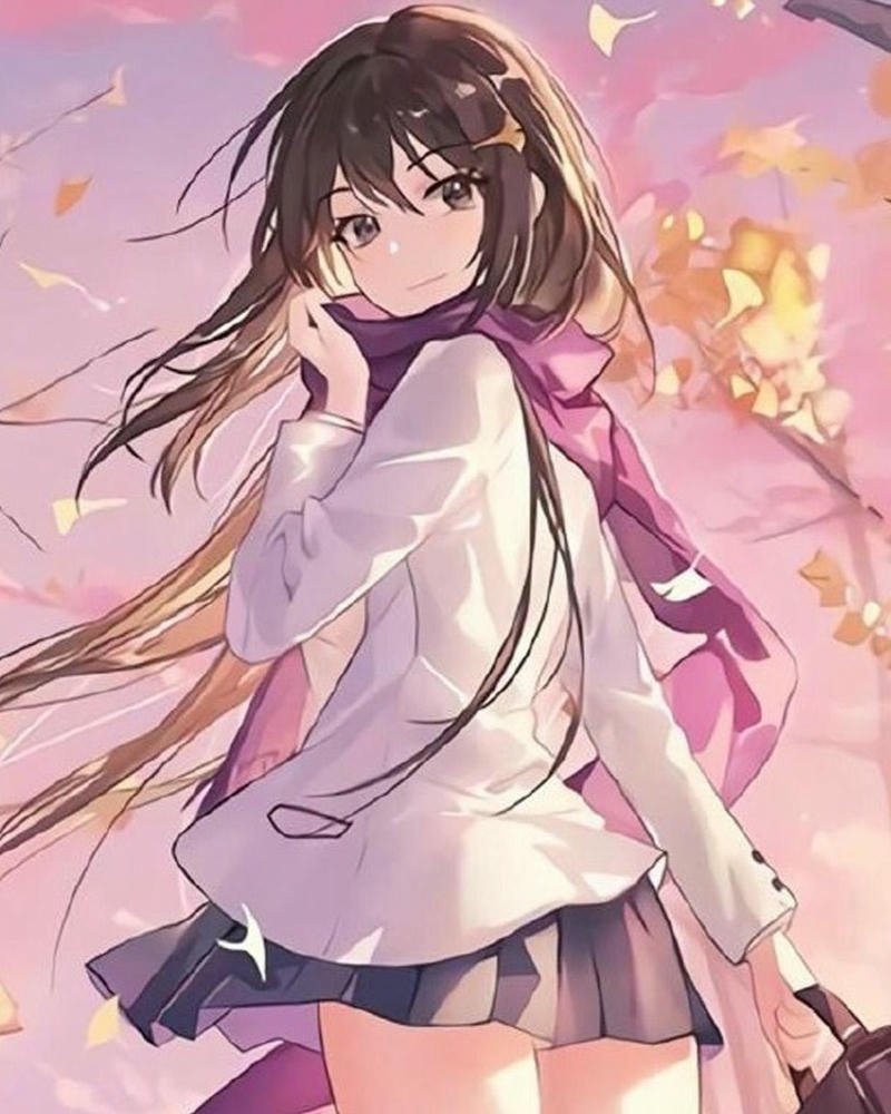 anime nữ học sinh ảnh xinh lung linh
