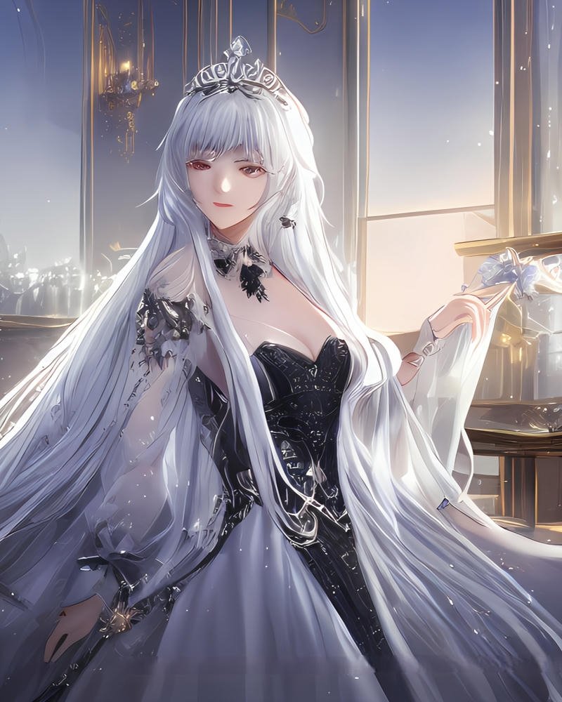 hình ảnh anime công chúa lạnh lùng phong cách