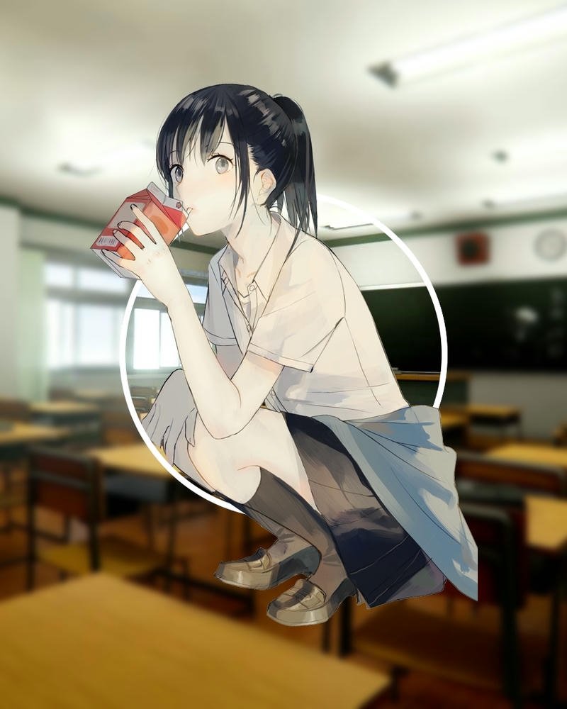 hình ảnh anime học đường sinh động