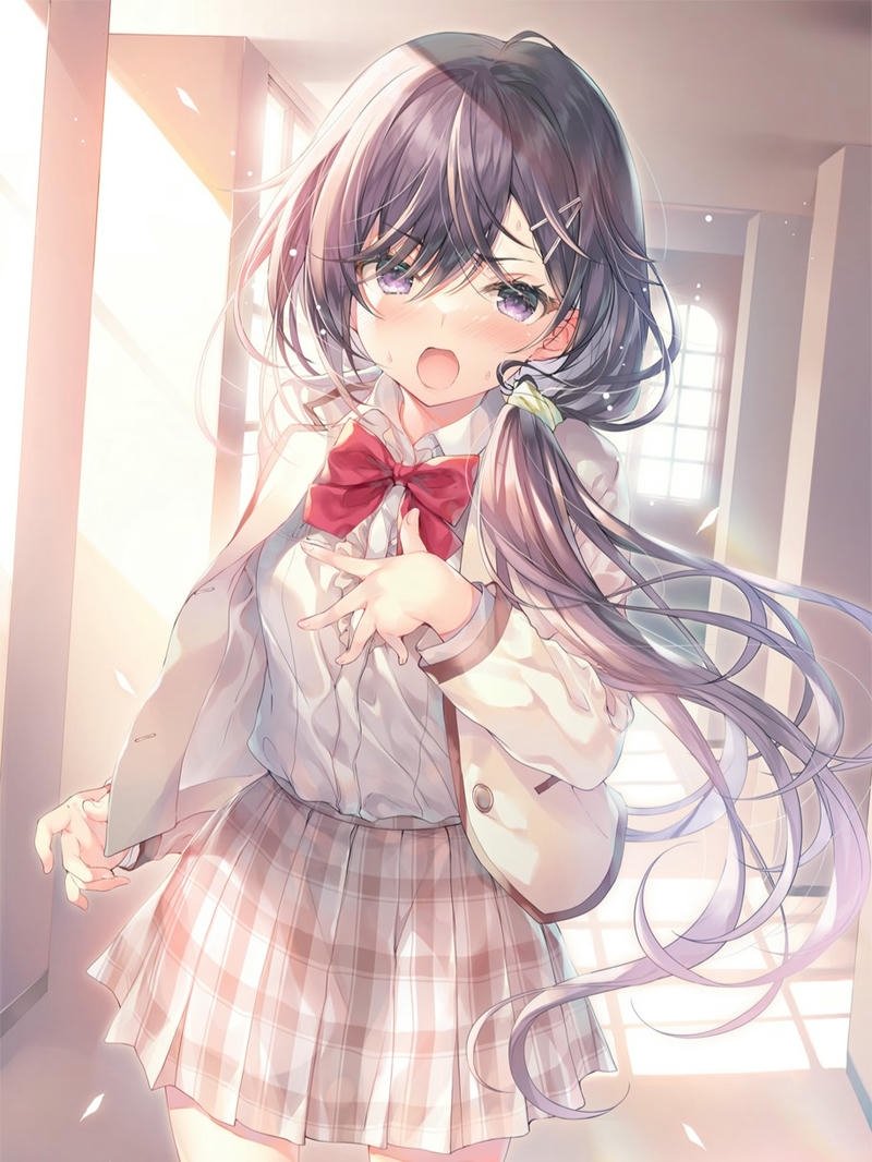 hình ảnh anime học đường xinh lung linh