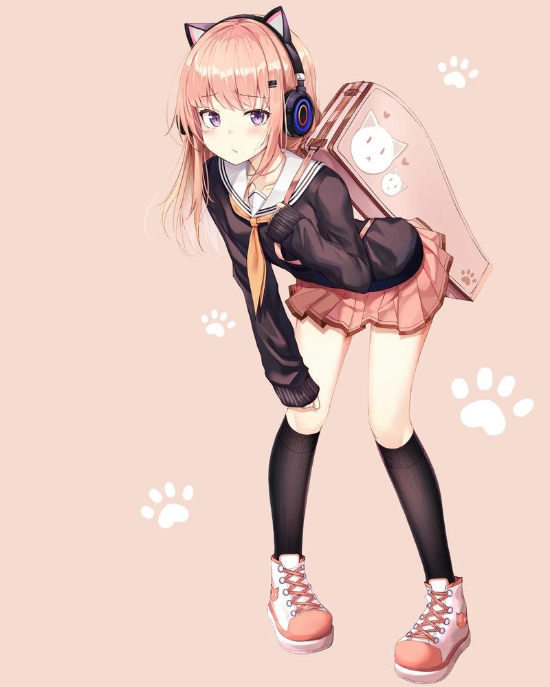 hình ảnh anime học sinh đáng yêu cực xinh