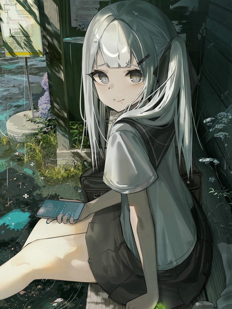 hình ảnh anime học sinh dịu nhẹ