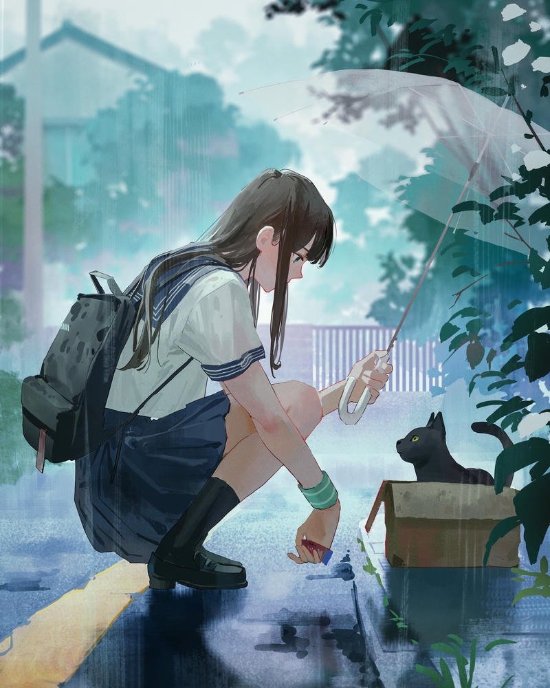 hình ảnh anime học sinh lộng lẫy