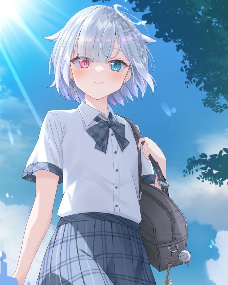 hình ảnh anime nữ học sinh dễ mến