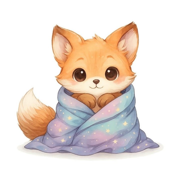 hình ảnh cáo chibi biểu hiện sinh động